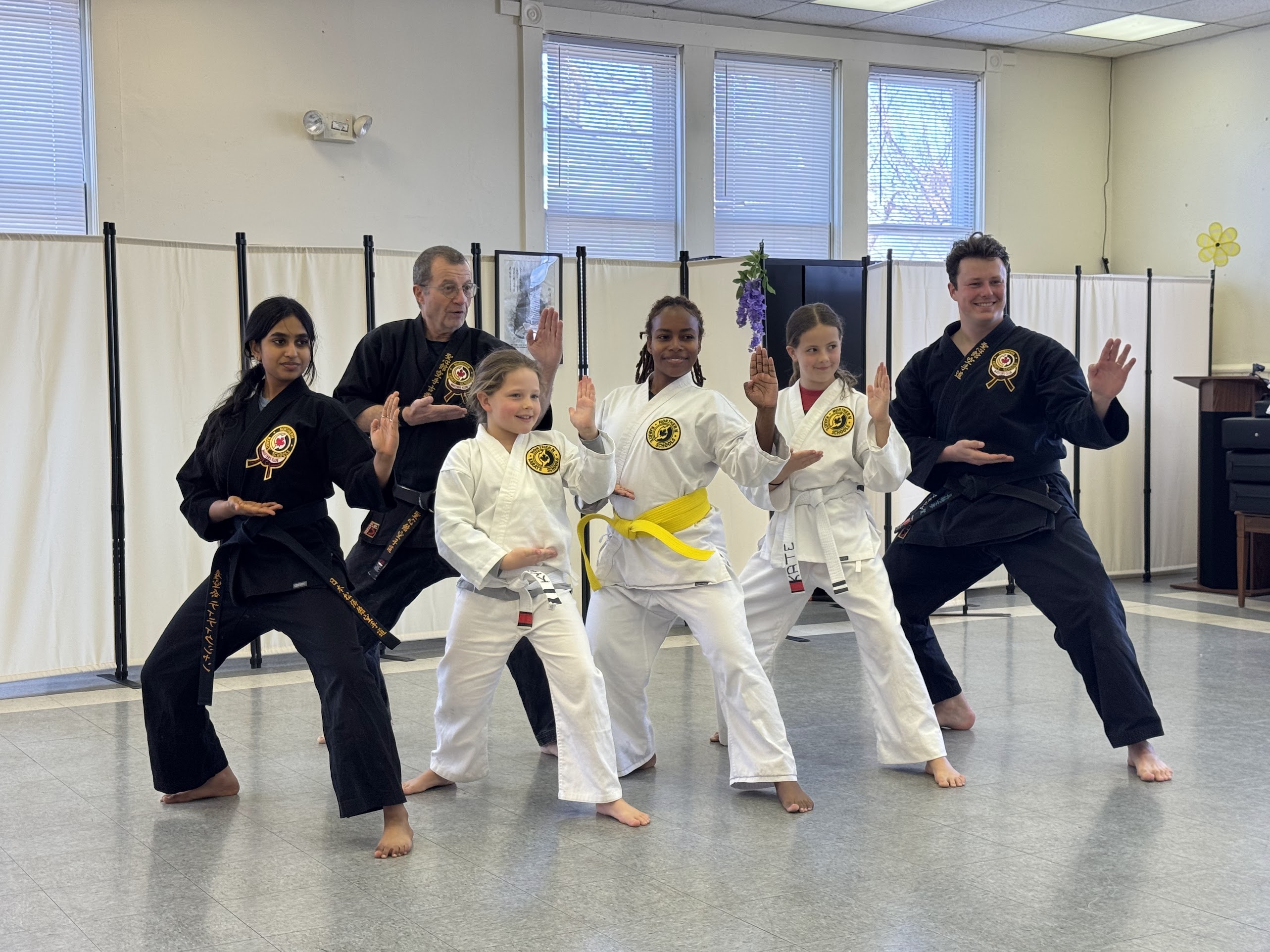 Northern Karate Students in Class